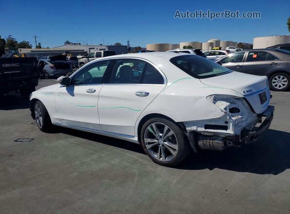 55SWF4JB9HU209989 2017 MERCEDES-BENZ C Белый Задняя левая четверть