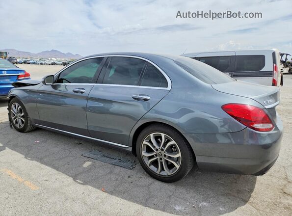 55SWF4JB9JU260110 2018 MERCEDES-BENZ C Gray უკანა მარცხენა