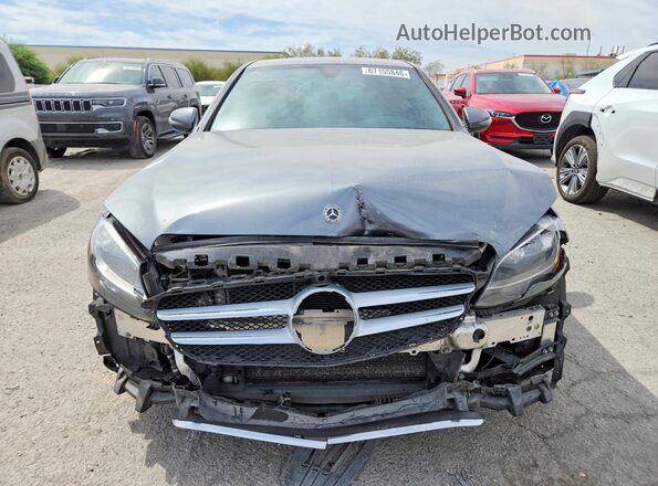 55SWF4JB9JU260110 2018 MERCEDES-BENZ C Gray წინა ხედი