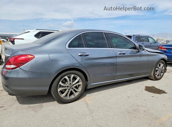 55SWF4JB9JU260110 2018 MERCEDES-BENZ C Gray უკანა მარჯვენა