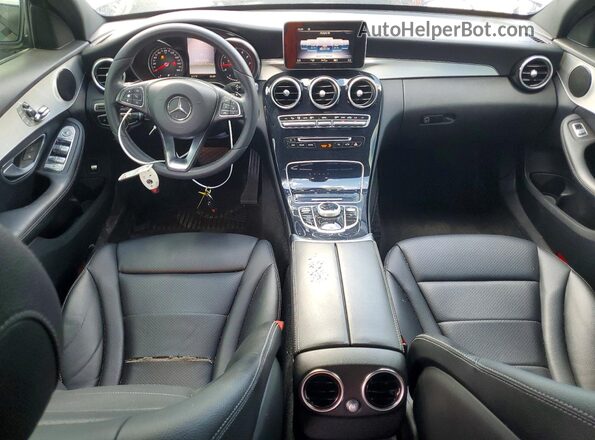 55SWF4JB9JU260110 2018 MERCEDES-BENZ C Gray წინა პანელის ხედი