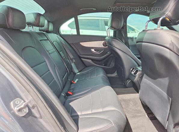 55SWF4JB9JU260110 2018 MERCEDES-BENZ C Gray უკანა სავარძლების ხედი
