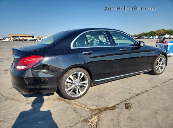 55SWF4JBXGU155942 2016 MERCEDES-BENZ C Black Trasero derecho