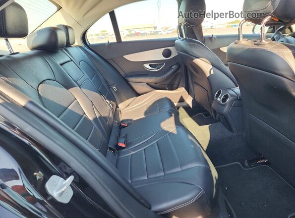 55SWF4JBXGU155942 2016 MERCEDES-BENZ C Black Vista de los asientos traseros