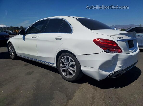 55SWF4JBXGU168402 2016 MERCEDES-BENZ C White Rear left
