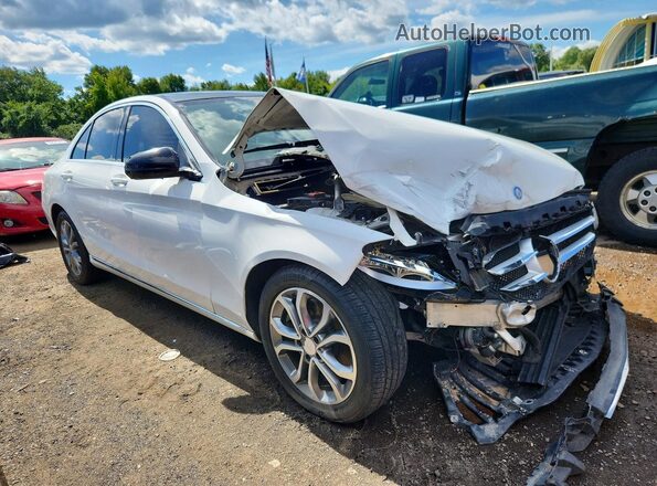 55SWF4JBXHU201836 2017 MERCEDES-BENZ C White Delantero derecho