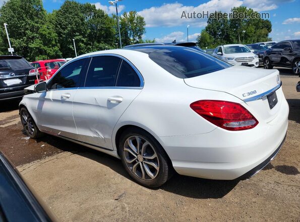 55SWF4JBXHU201836 2017 MERCEDES-BENZ C White Trasero izquierdo