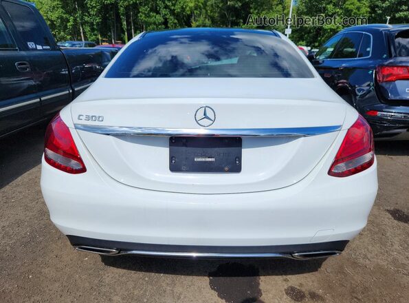 55SWF4JBXHU201836 2017 MERCEDES-BENZ C White Vista trasera
