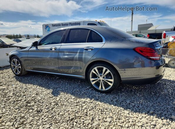 55SWF4JBXHU205000 2017 MERCEDES-BENZ C Gray Задня ліва чверть