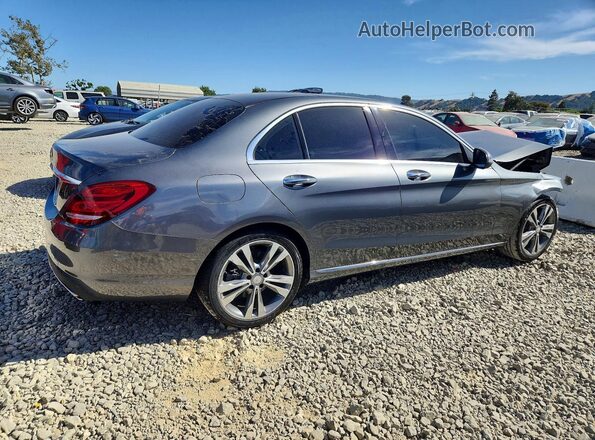 55SWF4JBXHU205000 2017 MERCEDES-BENZ C Gray Задня права чверть