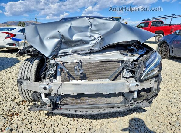 55SWF4JBXHU205000 2017 MERCEDES-BENZ C Gray Вид спереду