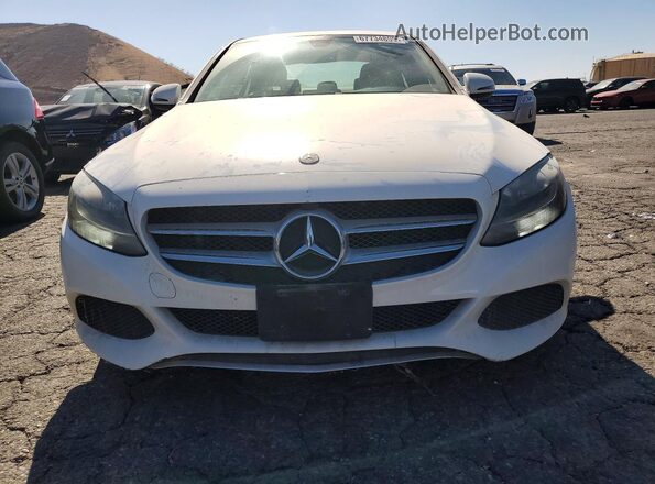 55SWF4JBXHU232830 2017 MERCEDES-BENZ C Белый Вид спереди