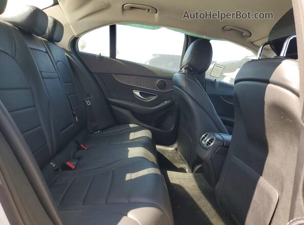 55SWF4JBXHU232830 2017 MERCEDES-BENZ C Белый Вид задних сидений