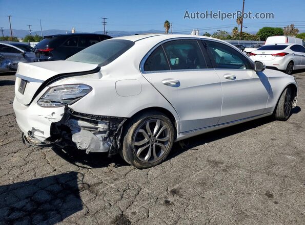 55SWF4JBXHU232830 2017 MERCEDES-BENZ C Белый Задняя правая четверть