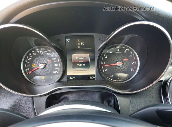 55SWF4JBXHU232830 2017 MERCEDES-BENZ C Белый Вид щитка приборов
