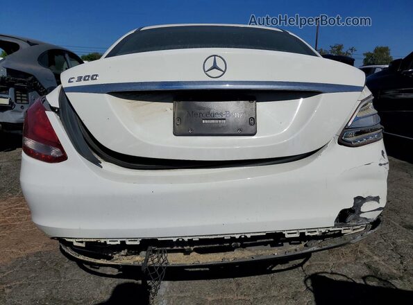 55SWF4JBXHU232830 2017 MERCEDES-BENZ C Белый Вид сзади
