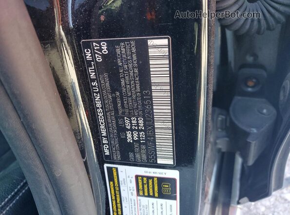 55SWF4JBXJU236513 2018 MERCEDES-BENZ C Black ძრავის განყოფილების ხედი