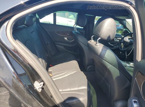 55SWF4JBXJU236513 2018 MERCEDES-BENZ C Black უკანა სავარძლების ხედი