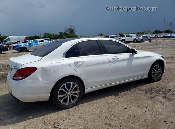 55SWF4KB0GU156080 2016 MERCEDES-BENZ C White Задня права чверть