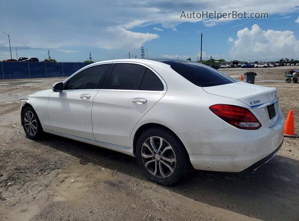 55SWF4KB0GU156080 2016 MERCEDES-BENZ C White Задня ліва чверть