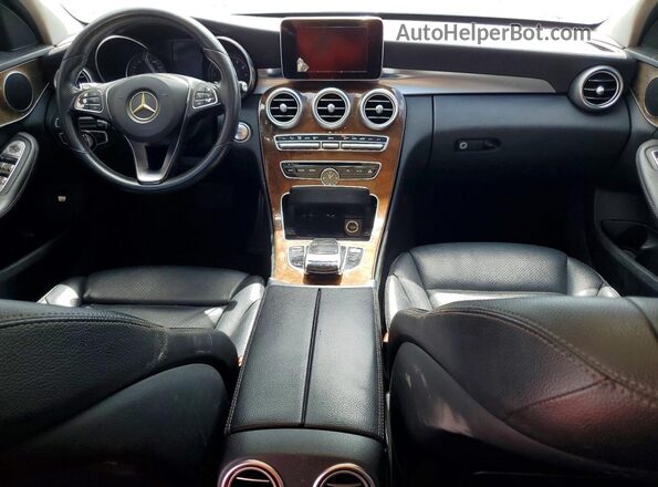 55SWF4KB0GU156080 2016 MERCEDES-BENZ C White Вид панелі приладів