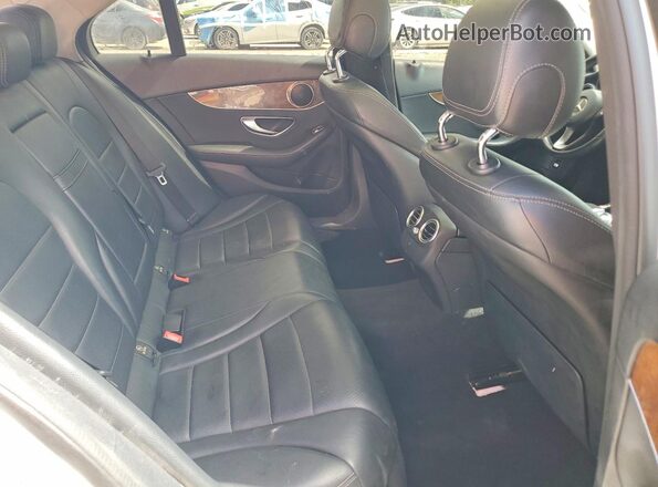 55SWF4KB0GU156080 2016 MERCEDES-BENZ C White Вид задніх сидінь