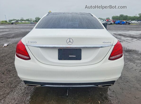 55SWF4KB0HU199318 2017 MERCEDES-BENZ C-CLASS White Widok wnętrza z przodu