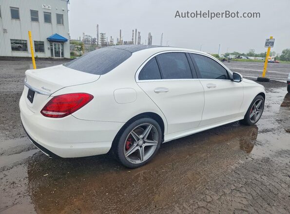 55SWF4KB0HU199318 2017 MERCEDES-BENZ C-CLASS White Przód prawy