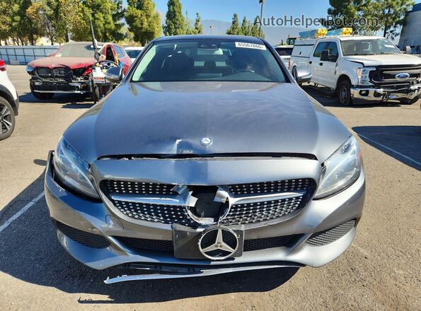 55SWF4KB0HU208731 2017 MERCEDES-BENZ C Gray Vista frontal