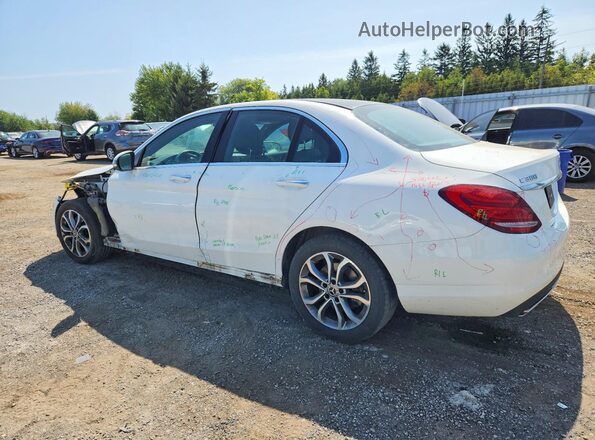 55SWF4KB0JU254579 2018 MERCEDES-BENZ C White Tył lewy