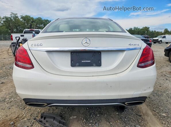 55SWF4KB1GU153432 2016 MERCEDES-BENZ C White Vista trasera