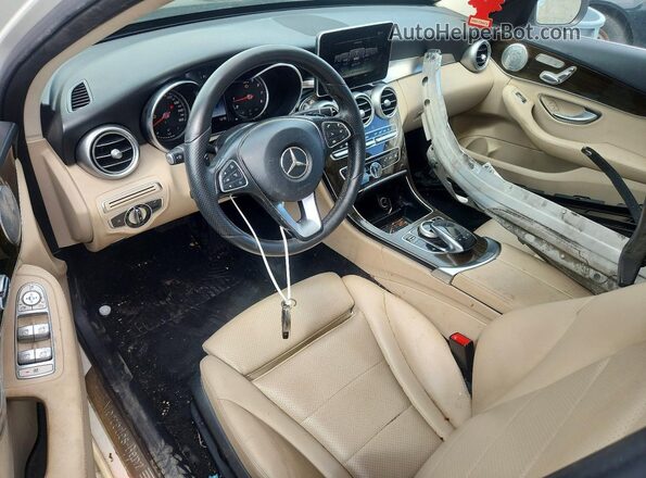55SWF4KB1GU153432 2016 MERCEDES-BENZ C White Vista del salpicadero