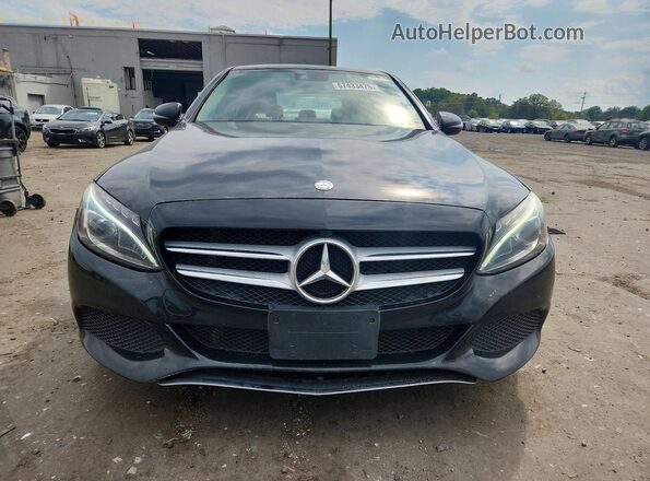 55SWF4KB1HU198260 2017 MERCEDES-BENZ C Black Vista trasera