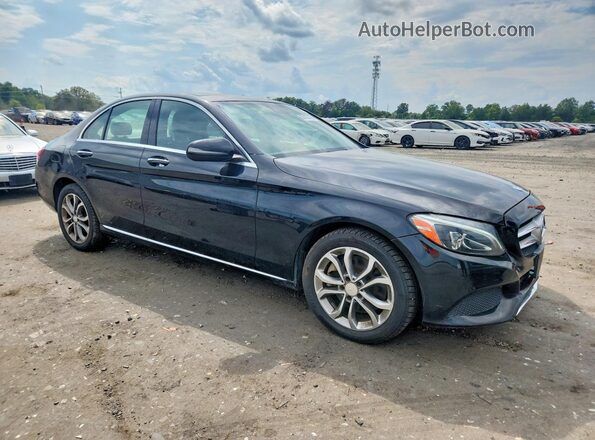 55SWF4KB1HU198260 2017 MERCEDES-BENZ C Black Vista frontal