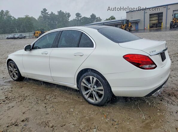 55SWF4KB2GU110086 2016 MERCEDES-BENZ C White Trasero izquierdo