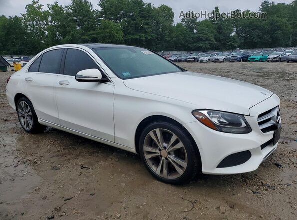 55SWF4KB2GU110086 2016 MERCEDES-BENZ C White Delantero derecho