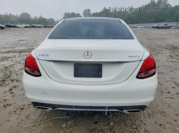 55SWF4KB2GU110086 2016 MERCEDES-BENZ C White Vista trasera