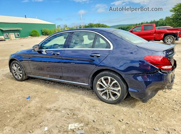 55SWF4KB2GU112338 2016 MERCEDES-BENZ C Blue Հետևի ձախ