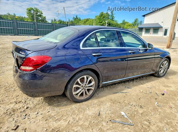 55SWF4KB2GU112338 2016 MERCEDES-BENZ C Blue Հետևի աջ