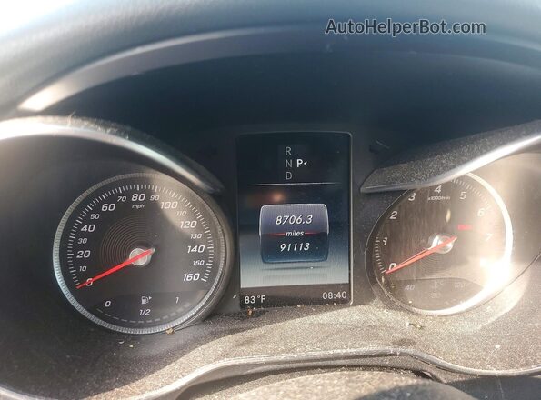 55SWF4KB2HU207368 2017 MERCEDES-BENZ C Silver Սարքավորումների վահանակի տեսք