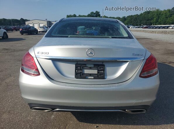 55SWF4KB2HU207368 2017 MERCEDES-BENZ C Silver Հետևի տեսք
