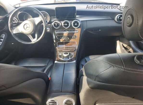 55SWF4KB2HU207368 2017 MERCEDES-BENZ C Silver Առջևի վահանակի տեսք