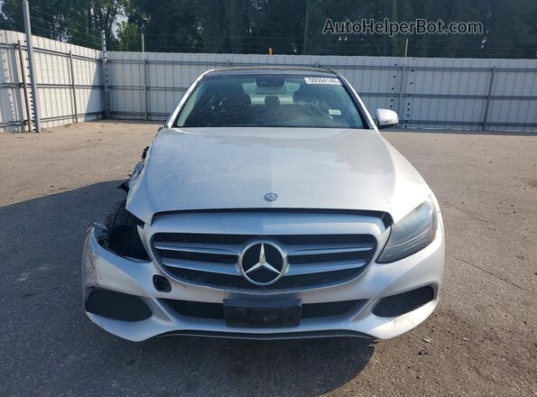 55SWF4KB2HU207368 2017 MERCEDES-BENZ C Silver Դիմացի տեսք