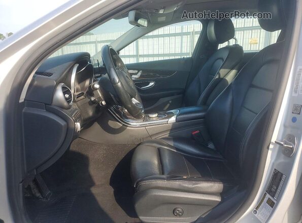 55SWF4KB2HU207368 2017 MERCEDES-BENZ C Silver Սալոնի դիմացի տեսք
