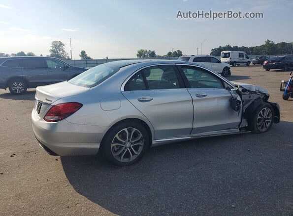 55SWF4KB2HU207368 2017 MERCEDES-BENZ C Silver Հետևի աջ