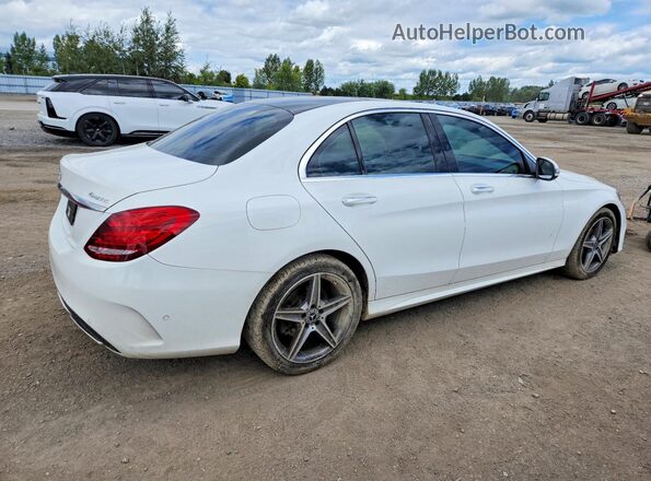 55SWF4KB2JU255460 2018 MERCEDES-BENZ C White Trasero derecho