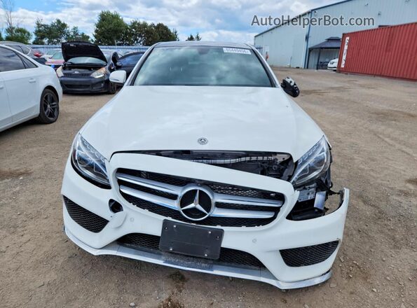 55SWF4KB2JU255460 2018 MERCEDES-BENZ C White Vista frontal