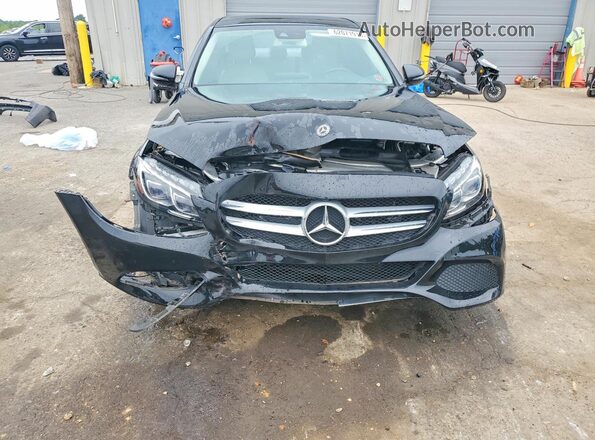 55SWF4KB2JU259606 2018 MERCEDES-BENZ C Black Դիմացի տեսք