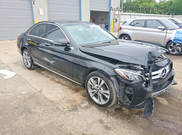 55SWF4KB2JU259606 2018 MERCEDES-BENZ C Black Առջևի աջ