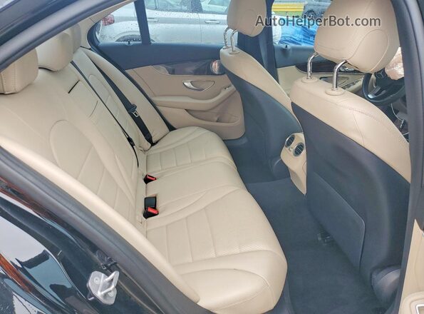 55SWF4KB2JU259606 2018 MERCEDES-BENZ C Black Հետևի նստատեղերի տեսք